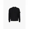 Stone Island Crewneck Sweater In Winter Cotton Knitwear Black In Black