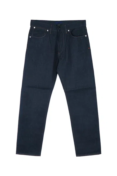 Stone Island Raw Finish Utility Trousers For Men In Black