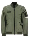 Stone Island 3l Tc Membrane Bomber Jacket In Green