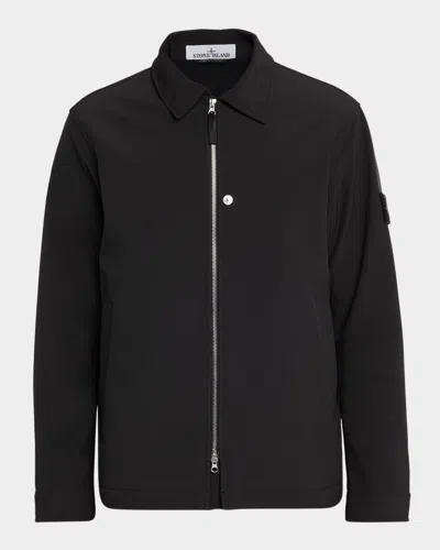 STONE ISLAND MEN'S BREATHABLE SOFT SHELL JACKET