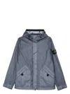 Stone Island Men's Breathable Water Resistant Hooded Membrana 3l Tc Jacket In Blue