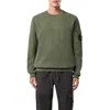 Stone Island Men's Brushed Cotton Compass Sweatshirt In Green