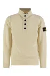 Stone Island Pullover Mit Kompass-patch In Natural