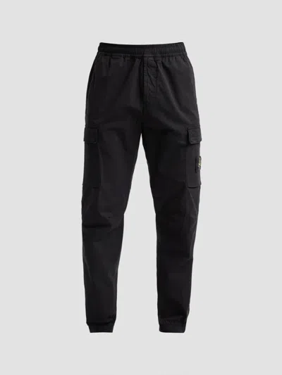 Stone Island Men's Cargo Jogger Pants In Black