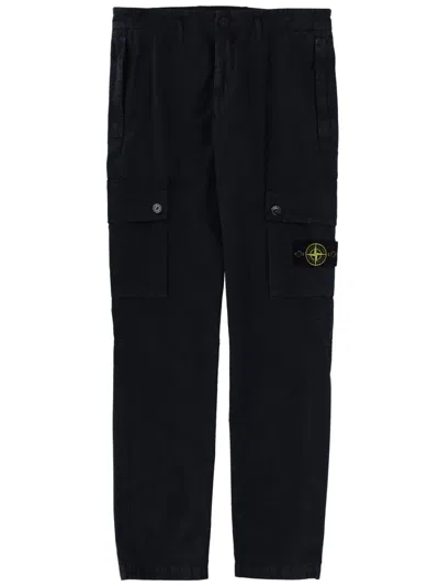 Stone Island Men's Cargo Pants In Black