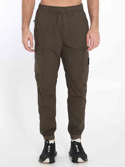 Stone Island Men Cargo Pants In Green