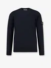 Stone Island Crew-neck Cotton Sweatshirt With Raglan Sleeves