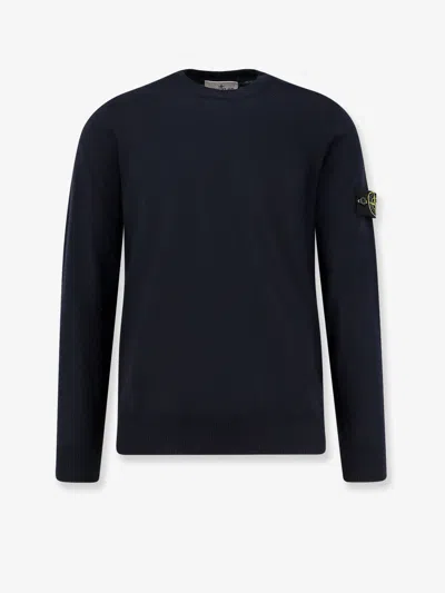 Stone Island Compass-badge Sweatshirt In Black