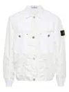 Stone Island Compass-badge Lightweight Jacket In Blanco