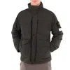 Stone Island Men's Charcoal Micro Twill Field Jacket With Anti-drop In Black