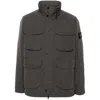 Stone Island Gray 43626 Micro Twill Jacket In Grey