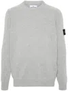 Stone Island Jersey With Logo In Gray