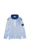 Stone Island Men's Compass Patch Hoodie In Blue