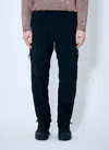 Stone Island Men Compass Patch Cargo Pants In Black