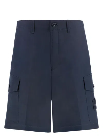 STONE ISLAND MEN'S COTTON BERMUDA SHORTS