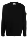 Stone Island Crew Neck Sweater With Brushed Texture.