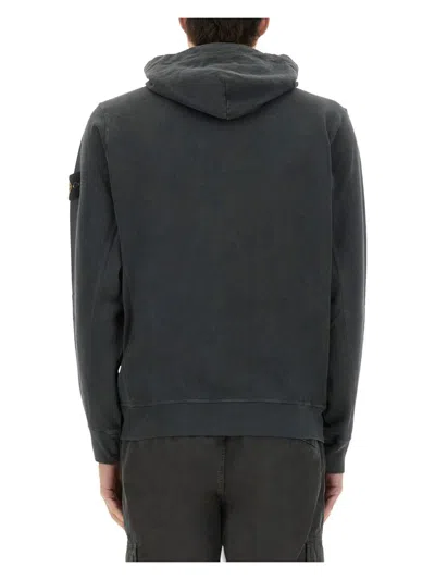 Stone Island Men's Cotton Military Sweater In Green
