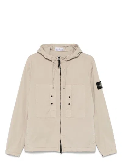 STONE ISLAND MEN'S COTTON SHORT PARKA COAT