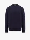 Stone Island Men Cotton Sweatshirt With Logo Embroidery On The Left Sleeve