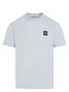 Stone Island Classic Small Logo Tee In Blue