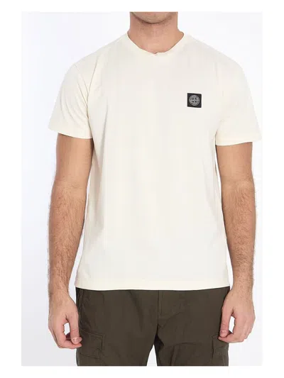 STONE ISLAND MEN'S COTTON T-SHIRT