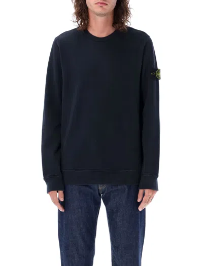 Stone Island Men's Crewneck Classic T-shirt In Navy Blue For Ss24 Collection
