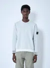 Stone Island Men Double Face Sweater In Blue