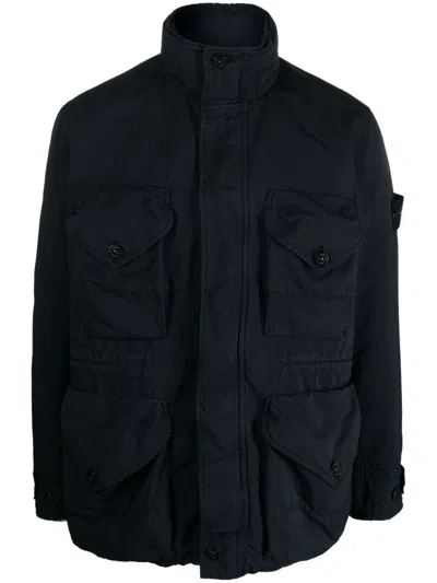Stone Island Teal Men's  Jacket For Fw23
