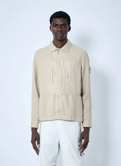 Stone Island Men Ghost Shirt In Neutral