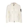 Stone Island Hooded Parka In White