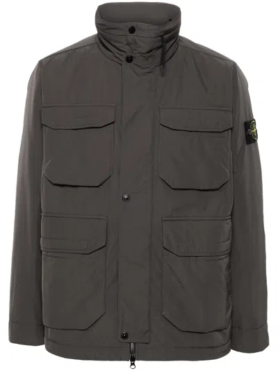 Stone Island Men Giubbotto In Brown