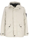 Stone Island David Tc Compass Logo-patch Jacket In White