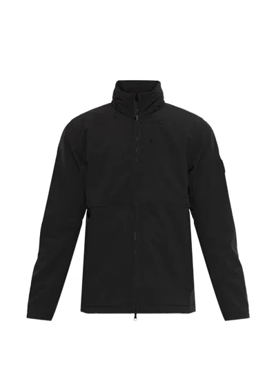 Stone Island Zip-up Jacket In Black