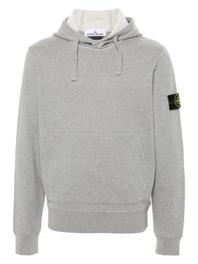 Stone Island Men's Hoodie Sweater In Gray