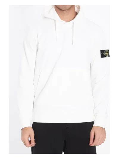 Stone Island Men's Hoodie In White