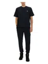 Stone Island Elastic Waistband Cargo Pocket Jogging Pants In Blue
