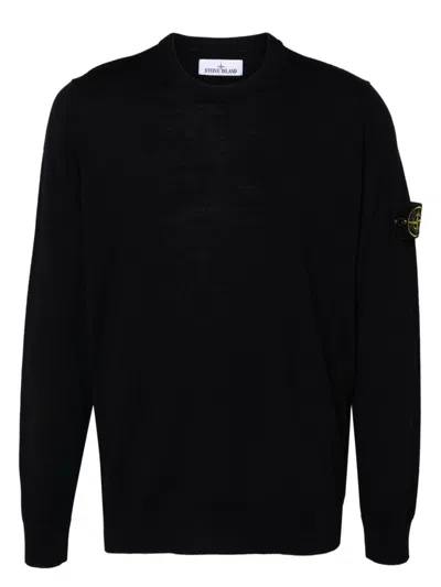 STONE ISLAND MEN'S KNIT WOOL BLEND PULLOVER SWEATER