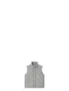 Stone Island Light Gray Button-zipper Vest