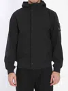 Stone Island Light Soft Shell-r Technology Jacket In Black