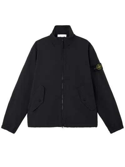 Stone Island Men's Lightweight Sports Jacket In Black