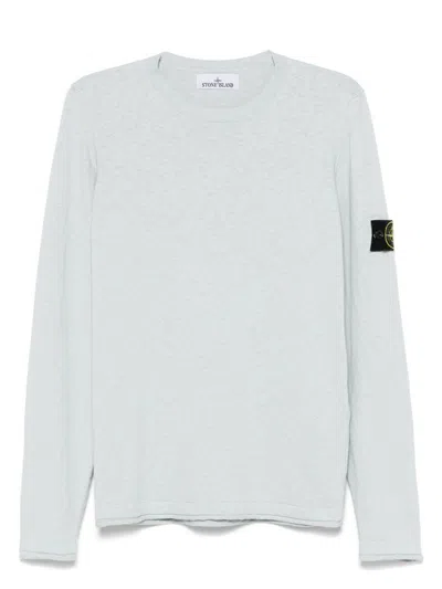STONE ISLAND MEN'S LOGO COTTON CREWNECK SWEATER