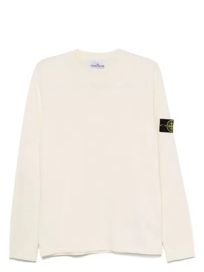 STONE ISLAND MEN'S LOGO COTTON CREWNECK SWEATER