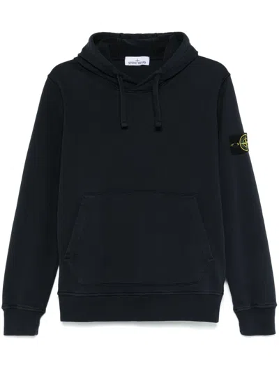 Stone Island Men Logo Cotton Hoodie