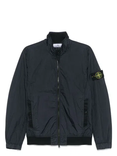 STONE ISLAND MEN'S LOGO NYLON BLOUSON JACKET