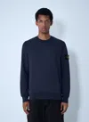 Stone Island Men Logo Patch Sweater In Blue