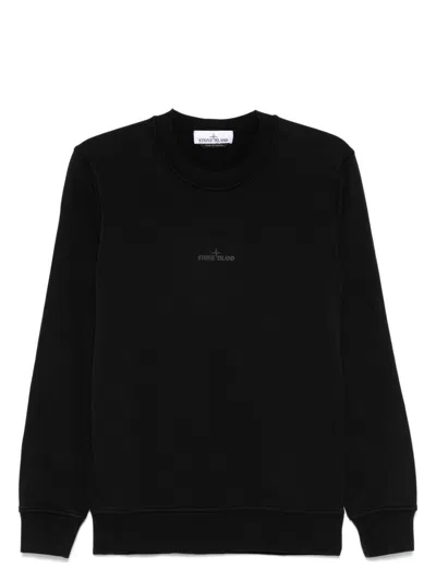 STONE ISLAND MEN'S LOGO PRINT SWEATSHIRT