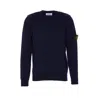 Stone Island Midnight Blue Wool Blend Sweater In Brown