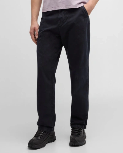 Stone Island Men's Loose Chino Pants In Navy Blue