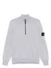 Stone Island Ls Polo In Melngrey