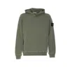 Stone Island Felpa Hoodie Basic In Green